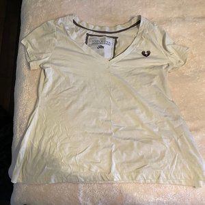 John Mayer Battle Studies T Shirt- Women's- Large- Cream. V Neck